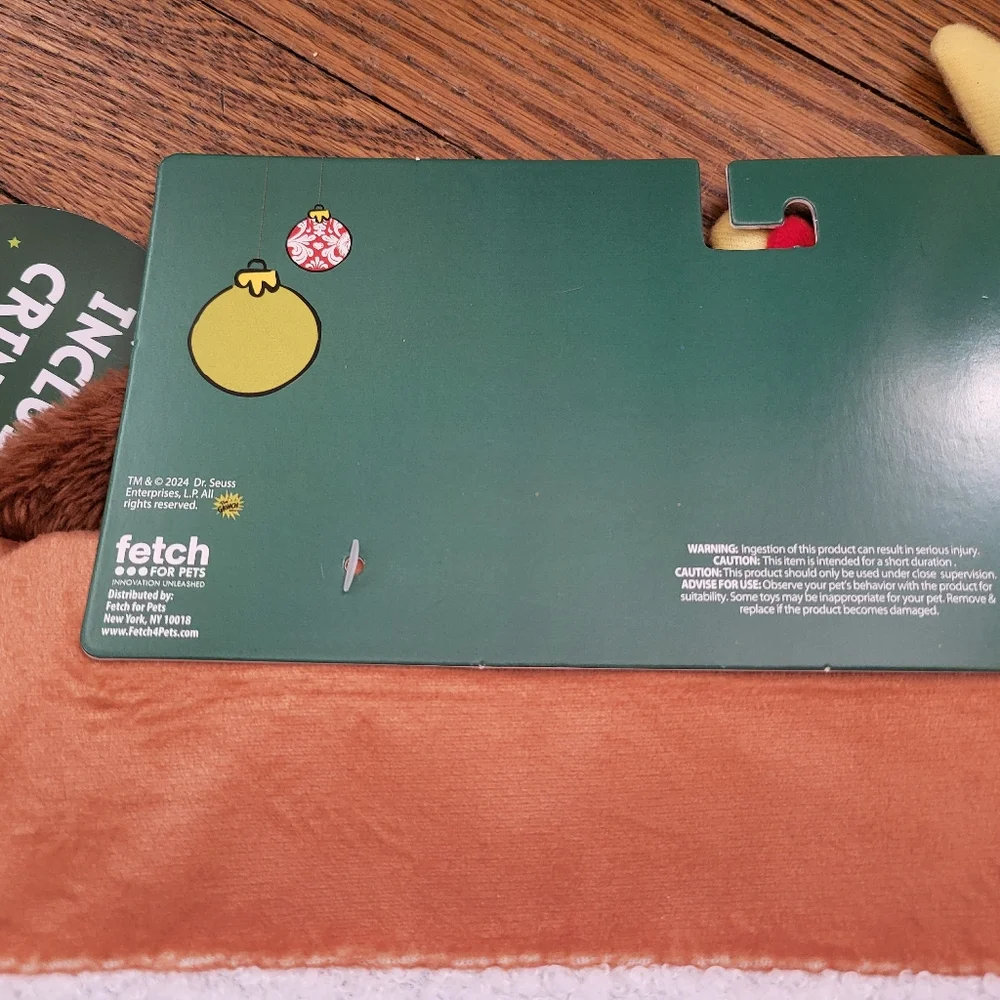 The Grinch Cat Crinkle Bag Toy